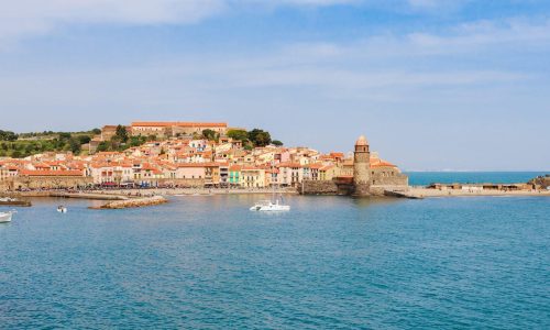 View,On,Collioure,Harbour,,Languedoc-roussillon,,France,,Europe