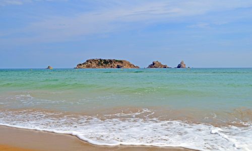 View,Of,The,Medes,Islands,From,The,Beach,Of,Estartit